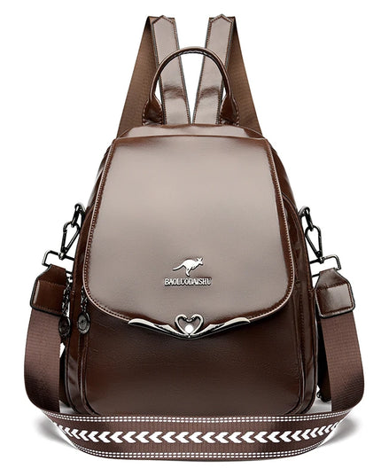 Vintage Leder Rucksack Damen – Geräumig & Vielseitig als Tote Bag