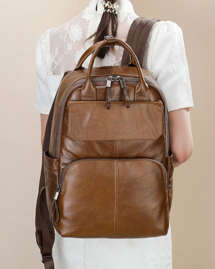 Lederrucksack Herren: Groß für Business, Freizeit & Laptop