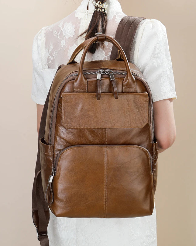 Lederrucksack Herren: Groß für Business, Freizeit & Laptop
