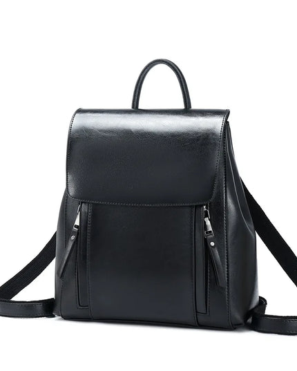Vielseitiger Lederrucksack für Damen – Schultertasche & Umhängetasche