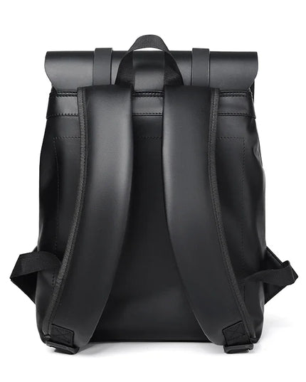 Schwarzer Lederrucksack für Herren | Laptop & Reise Begleiter