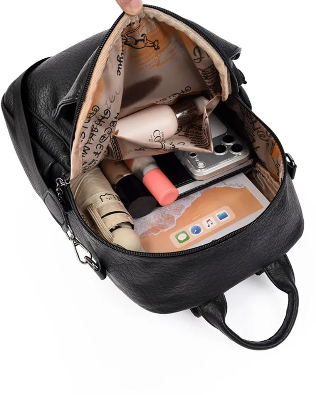 3-in-1 Lederrucksack Damen: Vielseitig, weich & geräumig für Alltag