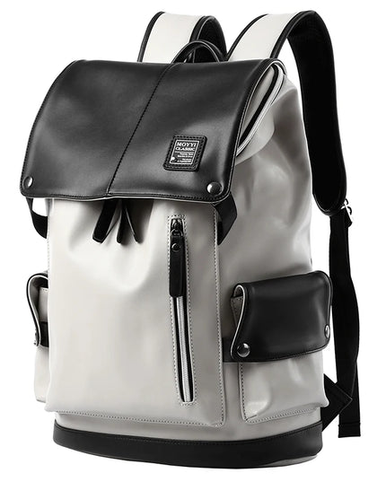 Leder Rucksack Herren Vintage – Wasserdichter Daypack 15.6" Laptop