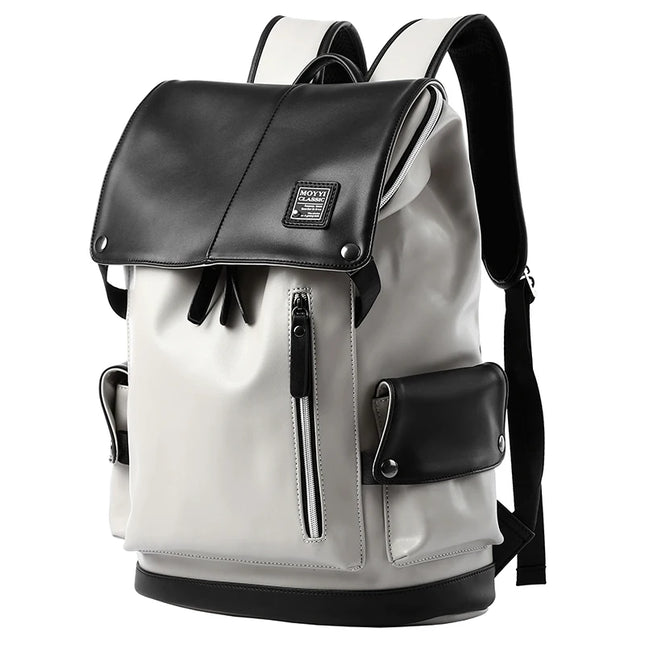 Leder Rucksack Herren Vintage – Wasserdichter Daypack 15.6" Laptop