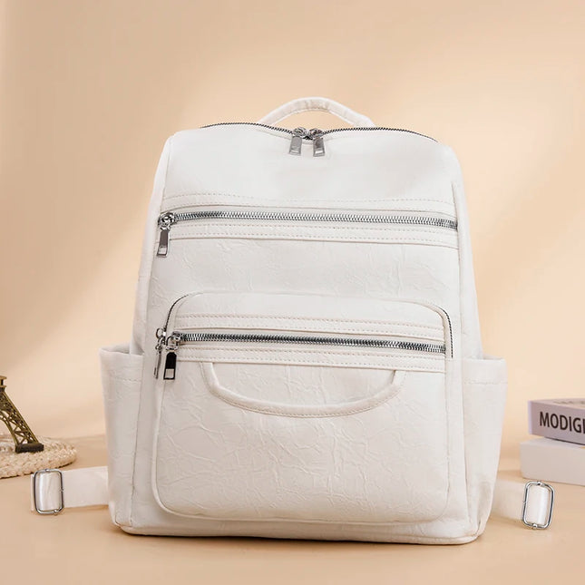 Damen Leder Rucksack aus Lammleder – Klassisch & Elegant