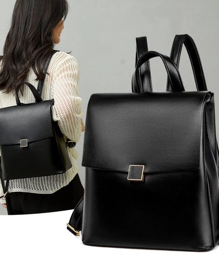 Eleganter Leder Rucksack Damen – Geräumig für Alltag & Reise