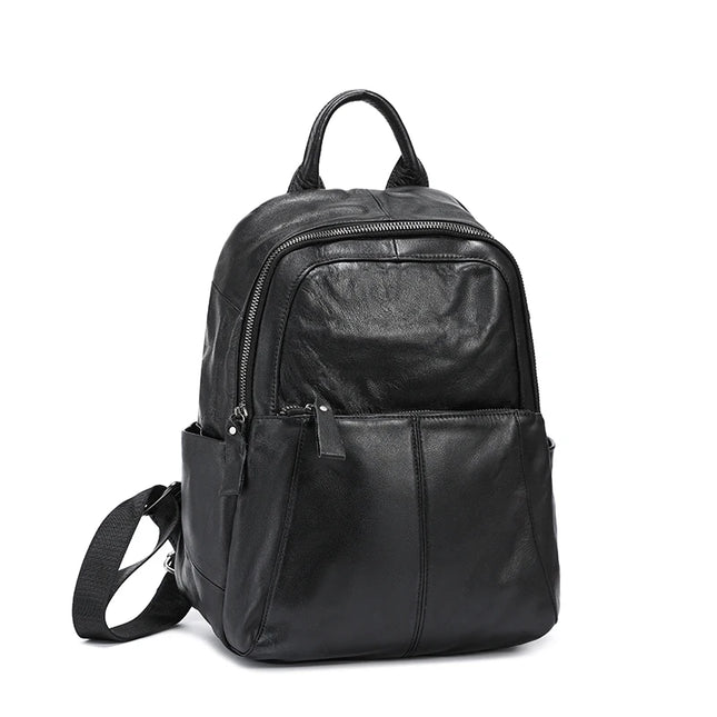 Damen Leder Rucksack aus weichem Rindsleder für Alltag & Reise