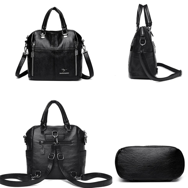 Vielseitiger Leder Rucksack für Damen – Dein Begleiter für Alltag & Reise