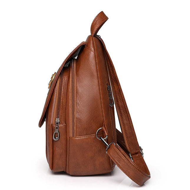 Weicher Leder Rucksack Damen | Klein, Retro & Vielseitig