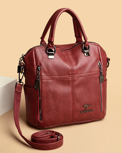 Vielseitiger Lederrucksack für Damen – Alltag & Reise