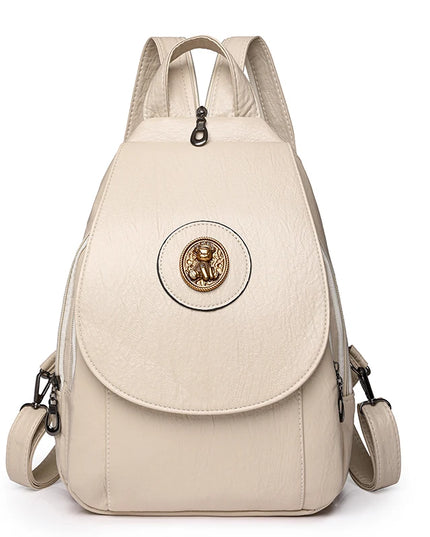Kleiner Lederrucksack für Damen – Weich, retro & vielseitig