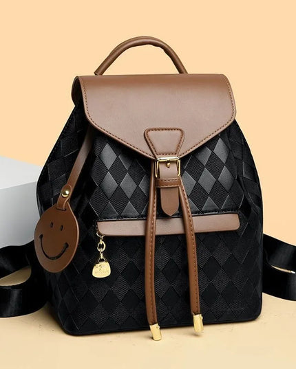 Schwarzer Lederrucksack Damen – Weich, vielseitig & für Uni/Reise