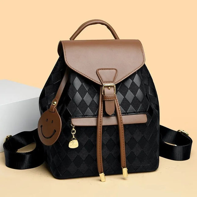 Schwarzer Lederrucksack Damen – Weich, vielseitig & für Uni/Reise