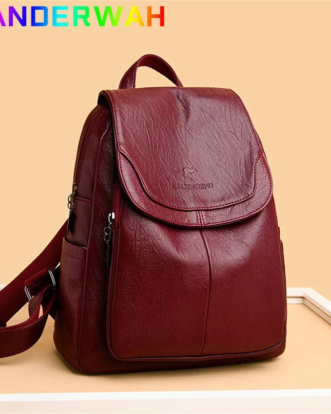 Leder Rucksack Damen: Weich, modisch & als Schultertasche tragbar