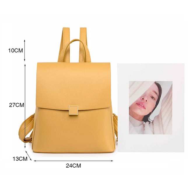 Eleganter Leder Rucksack Damen – Geräumig für Alltag & Reise