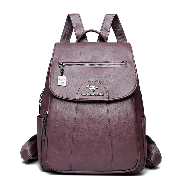 Vintage Leder Rucksack für Damen – Weich & Vielseitig für Alltag & Reise