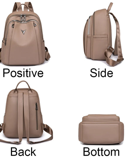 Vintage Leder Rucksack Damen – Geräumig für Alltag & Reise