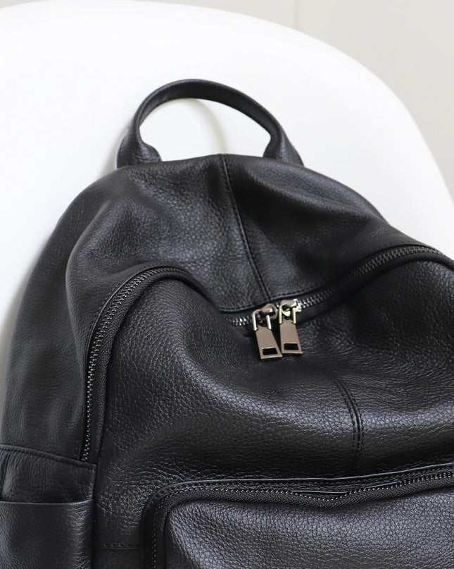 Lederrucksack Unisex für Alltag, Business & Reise – Viele Fächer
