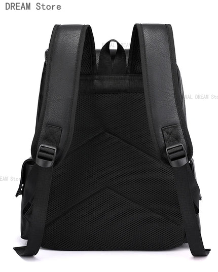 Vintage Lederrucksack – Weicher PU Rucksack für Reisen & Alltag