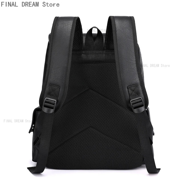 Vintage Lederrucksack für Reisen – Geräumig & mit Schnallen