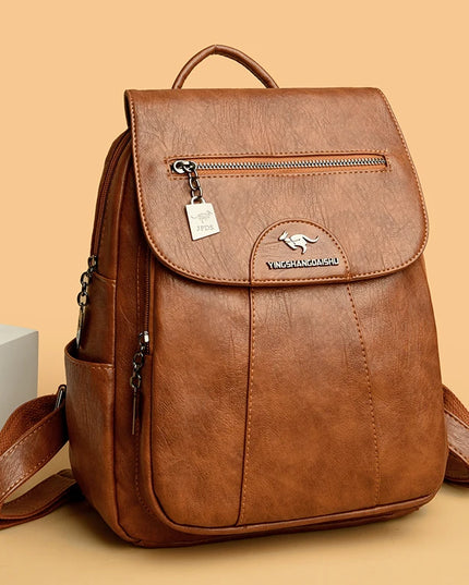 Damen Lederrucksack Vintage – Weich & Vielseitig für Alltag & Reise