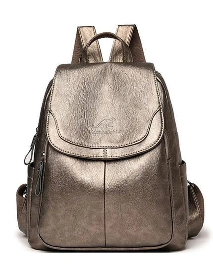 Vintage Leder Rucksack für Damen – Groß, praktisch & stilvoll