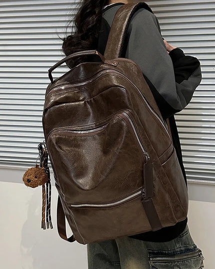 Retro Leder Rucksack für Damen – Dein stilvoller Reisebegleiter