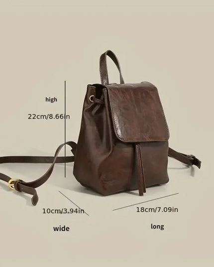 Eleganter Mini Leder Rucksack für Damen – Dein stilvoller Begleiter