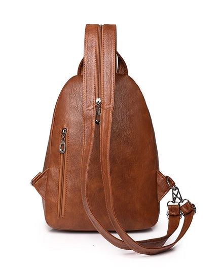 Weicher Leder Rucksack für Damen – Klein, Retro & Vielseitig