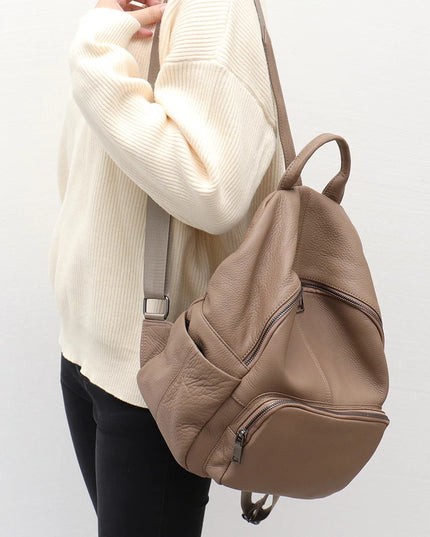 Weicher Lederrucksack für Damen & Herren – Vielseitig für Alltag & Reise