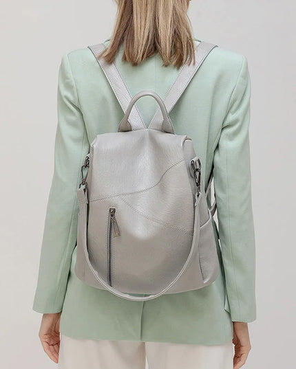 Damen Lederrucksack Patchwork aus Kalbsleder – Diebstahlsicher & Modern