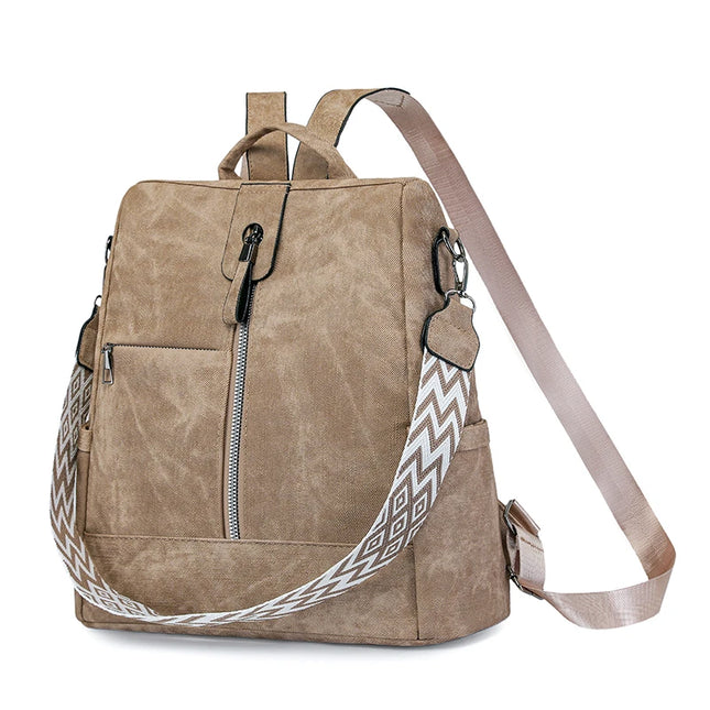Leichter Damen Lederrucksack – Anti-Diebstahl & Elegant