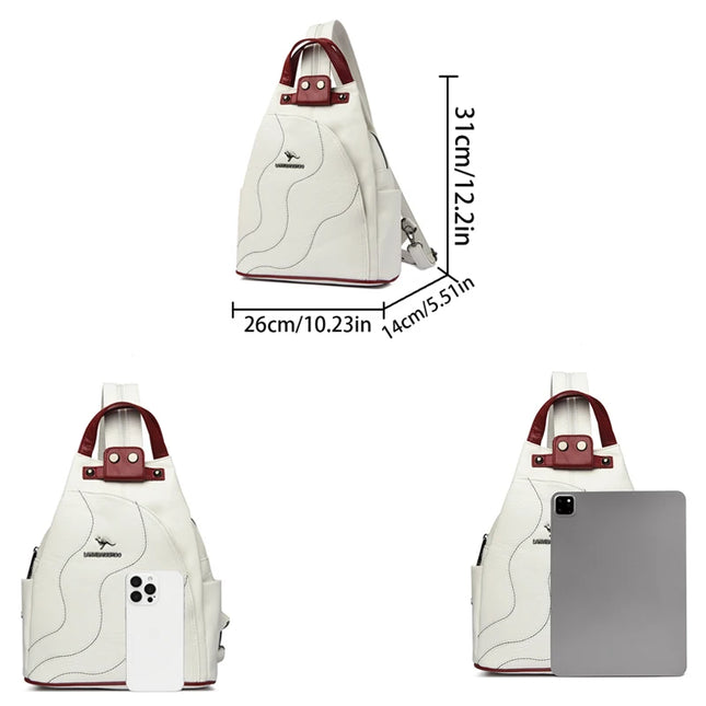Lederrucksack für Damen – Dein Begleiter für Reise & Schule