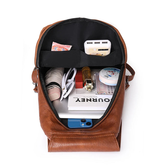 Kleiner Lederrucksack für Damen – Weich, retro & vielseitig