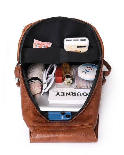 Weicher Leder Rucksack Damen | Klein, Retro & Vielseitig
