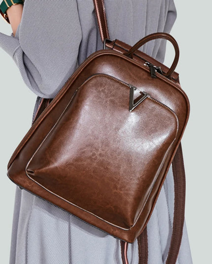 Damen Leder Rucksack: Umhängetasche & Daypack aus echtem Leder