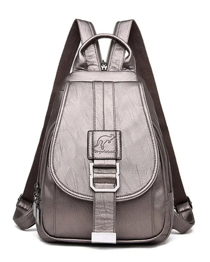 Vintage Leder Rucksack Damen – Multifunktional für Schule & Reise