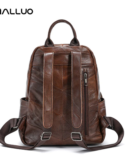 Damen Leder Rucksack aus weichem Rindsleder für Alltag & Reise
