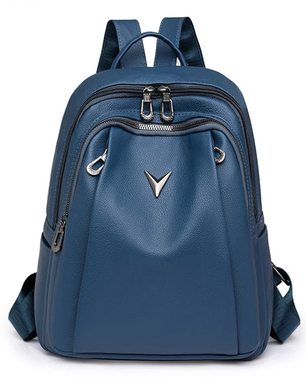 Vintage Lederrucksack Damen – Großes Hauptfach für Alltag & Reise
