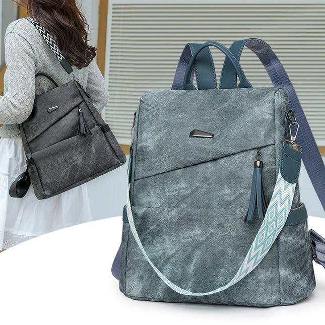 Damen Leder Rucksack – Stilvoller Daypack für Alltag & Schule