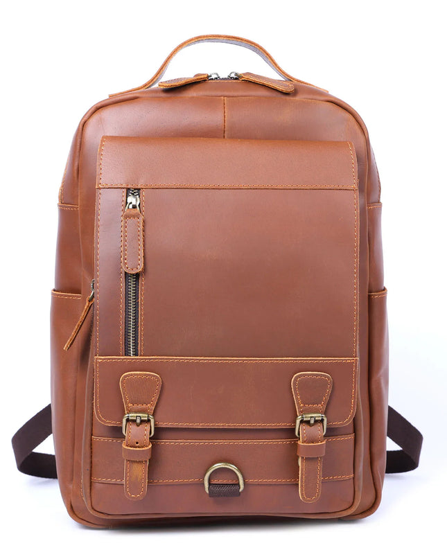 Vintage Leder Rucksack für Laptop & Reisen | Crazy-Horse Leder