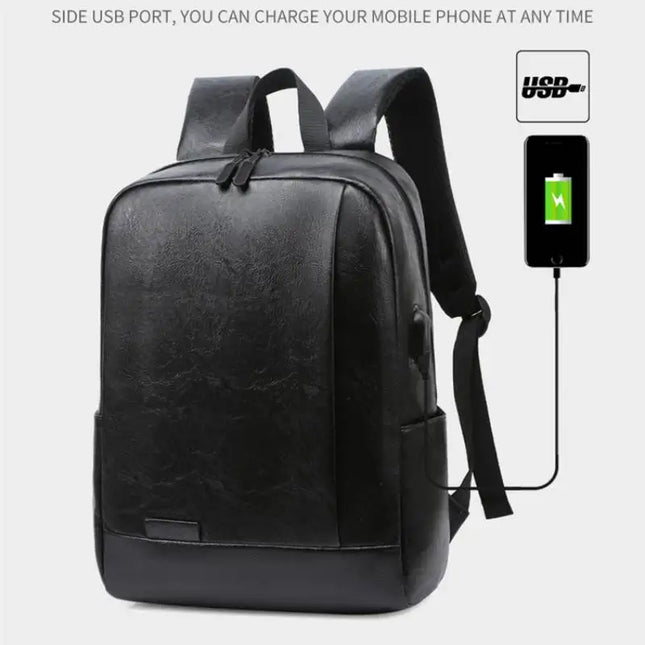 Eleganter Herren Lederrucksack – Ideal für Büro, Reise & Laptop