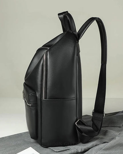 Damen Lederrucksack Schwarz – Geräumig & Vielseitig für Uni & Reise