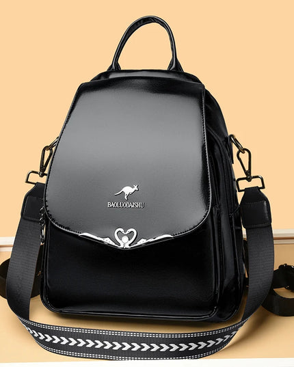 Vintage Leder Rucksack Damen – Geräumig & Vielseitig als Tote Bag