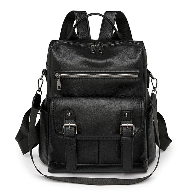 Dein Retro Lederrucksack für Damen: Weich, geräumig & funktional