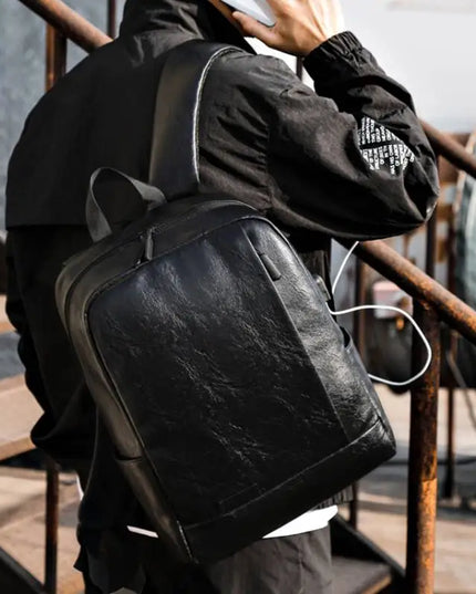 Herren Leder Rucksack für Büro, Reise & Freizeit - Laptop geeignet