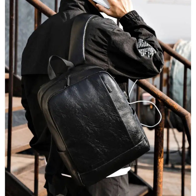 Eleganter Herren Lederrucksack – Ideal für Büro, Reise & Laptop