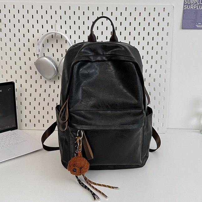 Vielseitiger Leder Rucksack für Damen & Herren – Laptop & Reisen