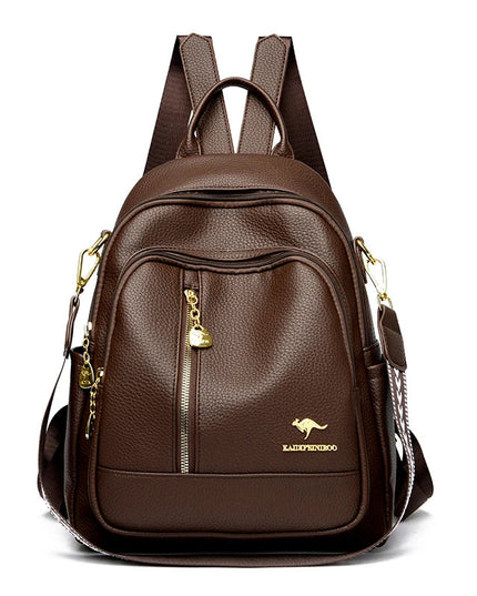 Vintage Leder Rucksack Damen – Geräumiger Begleiter für Alltag & Reise