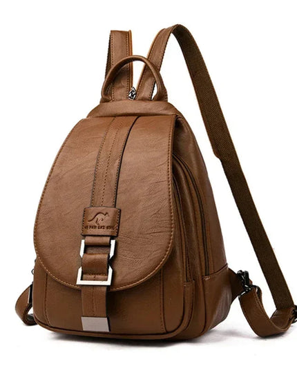 Vintage Lederrucksack Damen – Multifunktional für Alltag & Reise